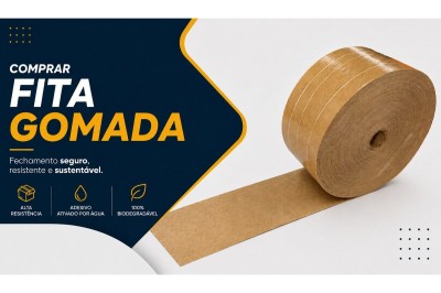 Comprar Fita Gomada para Fechamento de Caixas